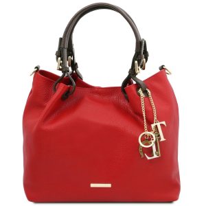 Tocany Leahter Tasche Red Lipstick